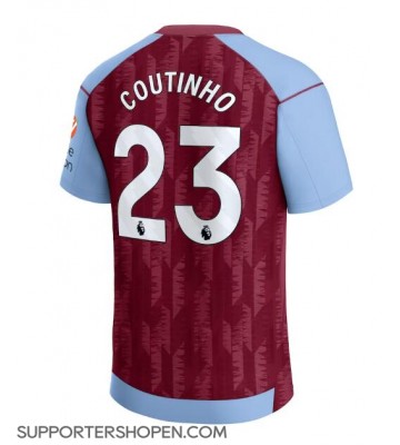 Aston Villa Philippe Coutinho #23 Hemma Matchtröja 2023-24 Kortärmad
